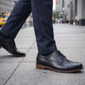 Van Heusen Oxford Shoes Mens 13 Black Lace Up Dress Up‎ Orion Memory Foam Formal